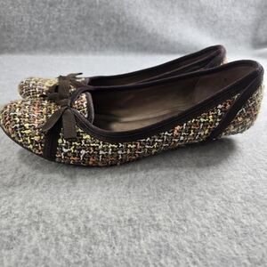 Seychelles Sz 7 Kitten Heels Anthropologie Meadows Tone Tweed EUC Fall Librarian